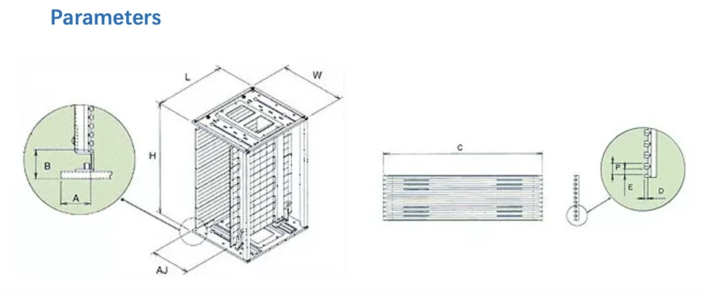 Antistatischer SMT-Magazinhalter aus Aluminium